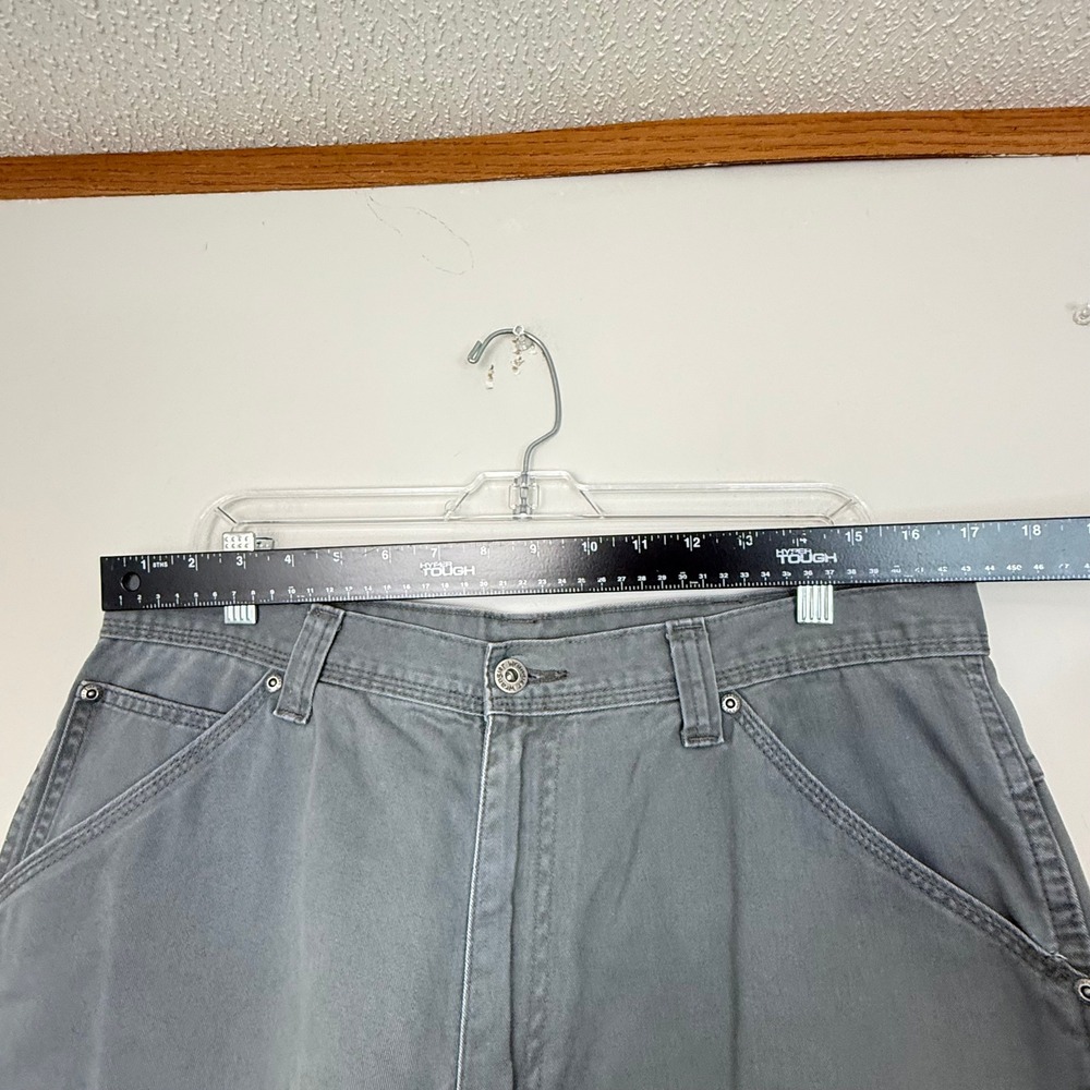 Wrangler Carpenter Pants Mens 34x30 Gray Authentics Utility Workwear - Picture 5 of 7